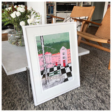 Load image into Gallery viewer, Stad med grön bänk